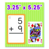Addition 0 To 12 Flash Cards, Grades 1 To 5, 3.25" x 5.25", Assorted Colors, 54 Cards