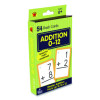 Addition 0 To 12 Flash Cards, Grades 1 To 5, 3.25" x 5.25", Assorted Colors, 54 Cards
