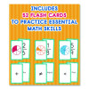 Fractions Flash Cards, Grades 4 To 6, 3.25" x 5.25", Assorted Colors, 54 Cards