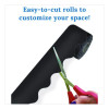 Rolled Scalloped Border, 2.25" x 65 Ft, Black