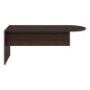 Alera Seville Series D-Top Peninsula With Modesty Panel, 30w x 72d, Mahogany