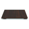 Seville Metal Leg Table Tabletop, Rectangular, 59.05w x 29.53d x 1h, Mahogany