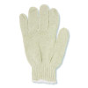 Proworks String Knit Glove, Reversible, Large, Natural, 12 Pairs