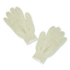 Proworks String Knit Glove, Reversible, Large, Natural, 12 Pairs