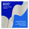 Essential 100% Recycled Fiber Hard Roll Towel, 1-Ply, 8" x 800 Ft, 1.5" Core, Brown, 6 Rolls/Carton