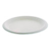 Earthchoice Fiber-Blend Bagasse Dinnerware, Plate, 9" Dia, White, 500/Carton
