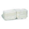 Earthchoice Bagasse Hinged Lid Container, 7.8 x 7.8 x 2.8, White, 150/Carton