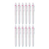 Frixion Waai Erasable Gel Pen, Retractable, Extra Fine 0.5 Mm, Cherry Ink, Beige/Cherry Barrel, Dozen