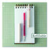 Frixion Waai Erasable Gel Pen, Retractable, Extra Fine 0.5 Mm, Cherry Ink, Beige/Cherry Barrel, Dozen