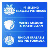 Frixion Waai Erasable Gel Pen, Retractable, Extra Fine 0.5 Mm, Cherry Ink, Beige/Cherry Barrel, Dozen
