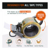 Tape Dispenser, 3" Core, Polypropylene, Gray/Orange