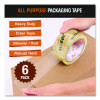 All Purpose Packaging Tape, 3" Core, 1.88" x 54.6 Yds, Clear, 6/Pack