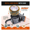 Tape Dispenser With Tape, 3" Core, Polypropylene, Gray/Orange, 1 Dispenser, 2 Rolls Pro-Grade Packaging Tape