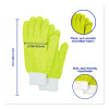 Microfiber Dusting Gloves And Mitts, Yellow With White Cuffs, 2 Gloves, 2 Mitts
