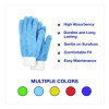Microfiber Dusting Gloves, 2 Blue Gloves With White Cuffs, 2 Green Gloves With White Cuffs