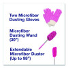 Dusting Set, Feather Duster, Dusting Wand, 2 Gloves, Pink