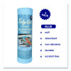 Microfiber Towel Roll, 11.5 x 11.5, Blue, 20 Towels/Roll
