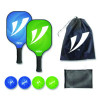 Pickleball Set, Blue/Green, 15.75" x 7.75" x 2.9"