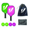 Pickleball Set, Pink/Green, 15.75" x 7.75" x 2.9"