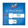 1000 Bathroom Tissue, Septic Safe, 1-Ply, White, 1,000 Sheets/Roll, 12 Rolls/Pack, 4 Packs/Carton