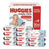 Simply Clean Fragrance Free Baby Wipes, 64/Pack, 11 Packs/Carton