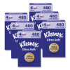 Ultra Soft Facial Tissue, 3-Ply, White, 120 Sheets/Box, 4 Boxes/Pack, 6 Packs/Carton