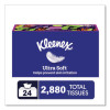 Ultra Soft Facial Tissue, 3-Ply, White, 120 Sheets/Box, 4 Boxes/Pack, 6 Packs/Carton