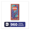 On The Go Packs Facial Tissues, 3-Ply, White, 10 Sheets/Pouch, 16 Pouches/Pack,  6 Packs/Carton