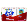 Choose-A-Sheet Mega Kitchen Roll Paper Towels, 1-Ply, 7.31 x 11, White, 108 Sheets/Roll, 15 Rolls/Pack, 2 Packs/Carton