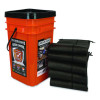 Outdoor Grab And Go Bucket Kit, (1) Bucket, (5) 10 Ft Flood Barriers