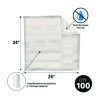 Drip Mats, 20 Oz, 2 Ft x 2 Ft, 100/Box