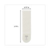 Damage-Free Hanging Picture Hanging Strip Pairs, Holds Up To 2.5 Lb, Medium: 0.75" x 2.75", White, 4/Set, 50 Sets/Carton