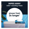 Fresh Care Flushable Cleansing Cloths, 1-Ply, 3.73 x 5.5, White, 84/Pack