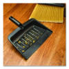 Flo-Pac Flexible Plastic Dustpan, 8 x 12, Plastic, Black