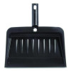 Flo-Pac Flexible Plastic Dustpan, 8 x 12, Plastic, Black