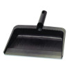 Flo-Pac Flexible Plastic Dustpan, 8 x 12, Plastic, Black