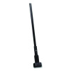 Vinyl Coated Jaw Style Metal Mop Handle, 1" Dia x 60", Black