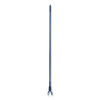 Vinyl Coated Jaw Style Metal Mop Handle, 1" Dia x 60", Black
