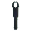 Vinyl Coated Jaw Style Metal Mop Handle, 1" Dia x 60", Black