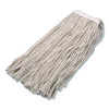 Full Weight Cut End Mop Head, Cotton, 16 Oz, White