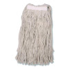 Full Weight Cut End Mop Head, Cotton, 16 Oz, White