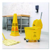 Omnifit Mop Bucket With Down Press Wringer, 35 Qt, Yellow