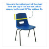 Chairback Buddy For Student Chairs With a Back Width Up To 15", Medium, 15 x 1.5 x 19, Fabric, Blue/Yellow