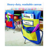 Chairback Buddy For Student Chairs With a Back Width Up To 15", Medium, 15 x 1.5 x 19, Fabric, Blue/Yellow