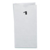 Grocery Paper Bags, 1# Size, 30# Basis Weight, 3.5" x 2.25" x 6.63", White, 500/Bundle