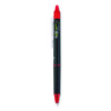 Frixion Synergy Clicker Erasable Gel Pen, Retractable, Extra Fine 0.5 Mm, Red Ink, Black/Red Barrel, Dozen