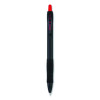 G2 Edge Premium Gel Roller Pen, Retractable, Fine 0.7 Mm, Red Ink, Black/Red Barrel, Dozen