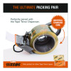 Tape Dispenser With Tape, 3" Core, Polypropylene, Gray/Orange, 1 Dispenser, 1 Roll Pro-Grade Packaging Tape