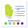 Microfiber Dusting Gloves, Yellow With White Cuffs, 2 Gloves