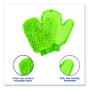 Chenille Scrubbing Mitts, Green, 2 Mitts